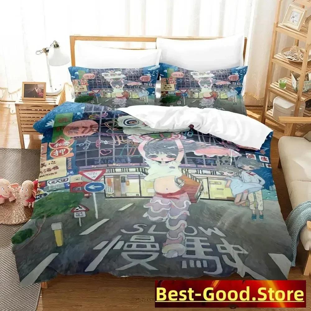

Aya Takano Anime Bedding Set Duvet Cover Sheet Printed Bed Set Pillowcase Bed Full Queen King Size Comforter Bedroom 70x133cm 2pcs