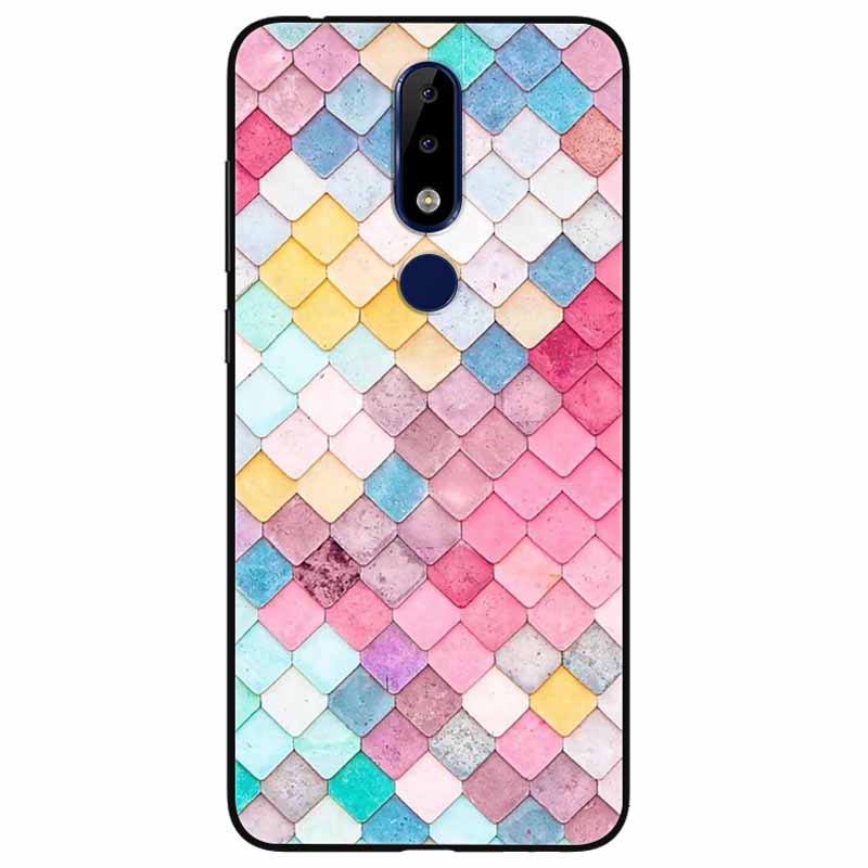 For Nokia 5.1 Plus Case Soft Silicone Cartoon Fashion TPU Phone Cases for Nokia X5 Cover 5.1Plus Cute for NokiaX5 Protective