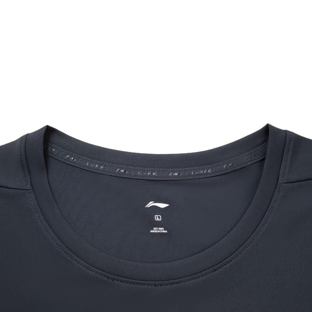 Li-Ning Fitness Series Letter Print Moisture-Wicking Quick-Dry Round Neck Short Sleeve T-Shirt Men tops ATSV283-3