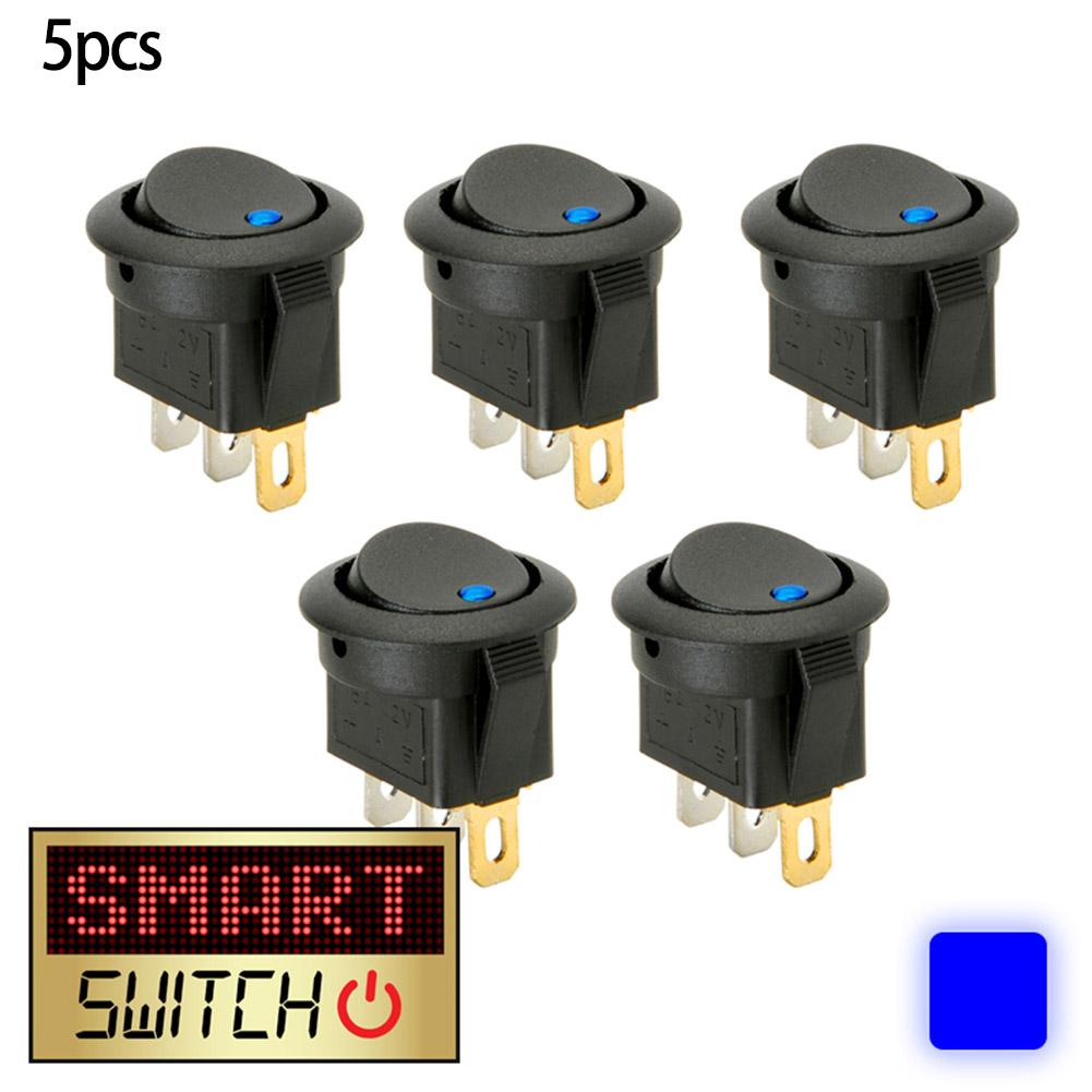 LED Round Switch For Additional Electronics Round Rocker