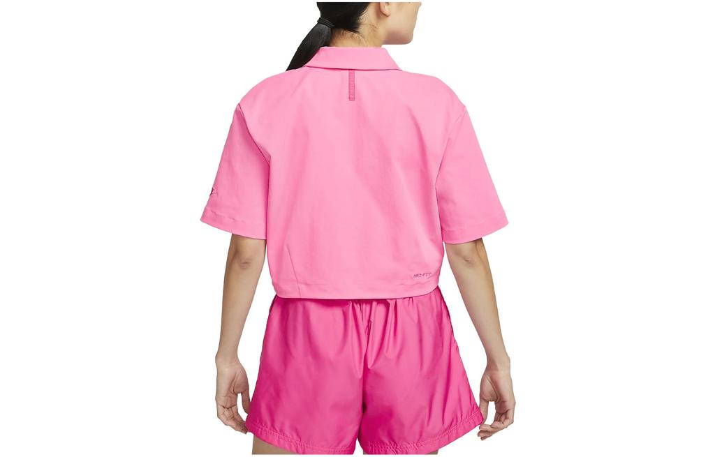 Nike Shirts Women's Pink Lapel Moderate Shirt DV8241-606