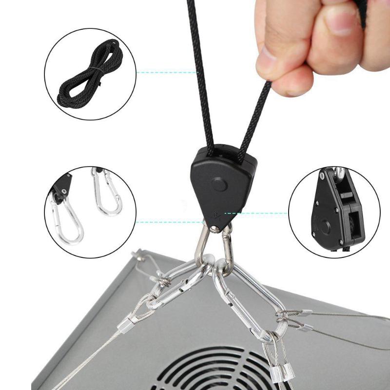 Pulley Ratchets Rope Lock Tie Down Strap 1 8 Inch Adjustable Hanger Strong Suspension for Kayak Camping Canoe Equipment Fastening