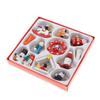 Set of Christmas Wooden Ornaments Handmade Crafted Miniature Christmas Tree Party Decorations