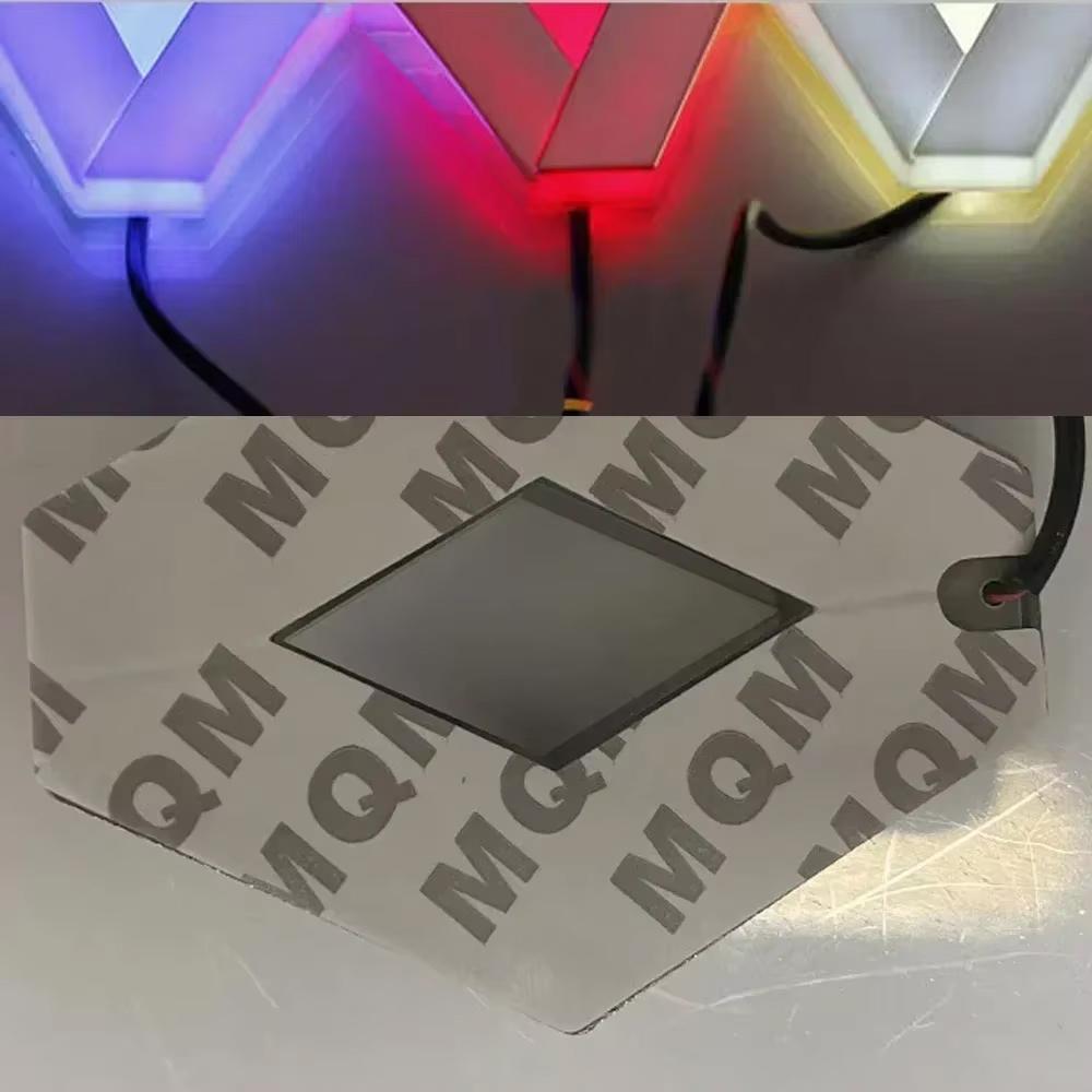 KOLEOS White 4D For Renault Badge Light 7.4cmX9.5cm 4D Renault Trunk Light LED Rear 4D Logo Light For Renault Megane Car Styling