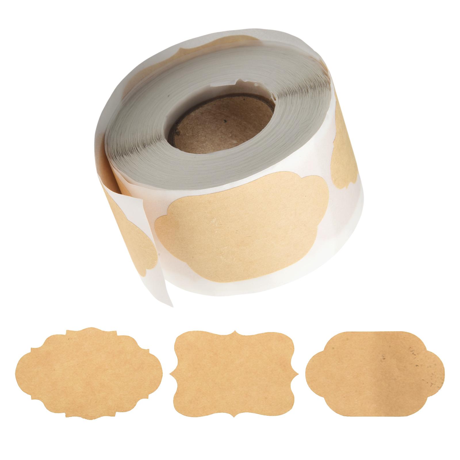 

Blank Kraft Paper 300PCS/Roll Baking Seal Sticker Handmade 2