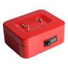 Jssmst Hand Safe Dial Type Metal 20x16x9cm B6 Size CB0702M (Red)