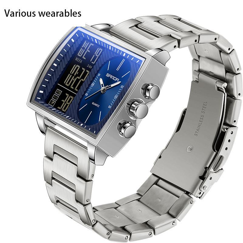 Outdoor sports watch student fashion multi-function electronic watch luminous Korean style personalized men's and women's electronic watch