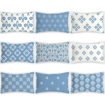 Solid Color Pillowcase Satin Simple European Digital Printing Pillowcase Home Student Polyester Pillowcase
