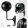 Motorcycle Helmet Holder, Helmet Rack Wall Mount 180 Degree Rotation Helmet Hanger with Double Hook for Coats, Caps, Hats, Motorcycle Accessories