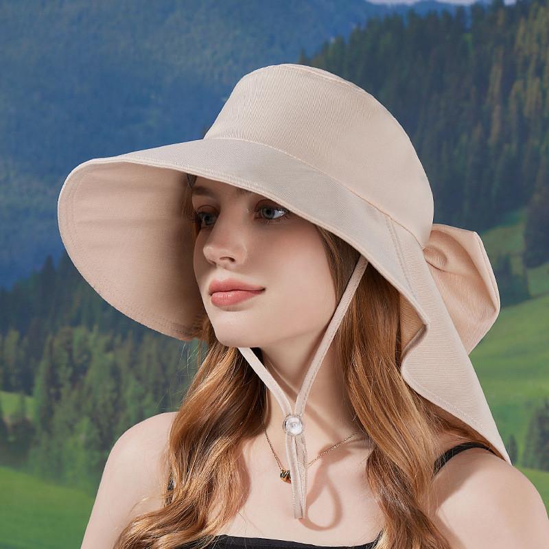 Summer Outdoor Fashion Hat With Sunshade And Neck Protection For Women