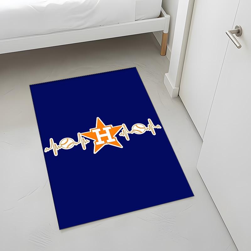 Houston Astros (32) Tapis Adapté Pour Salons Chambres À Coucher Salles Informatiques Salles À Manger Et Placement Sous Les Tables Et Chaises Également Un Choix Idéal Pour