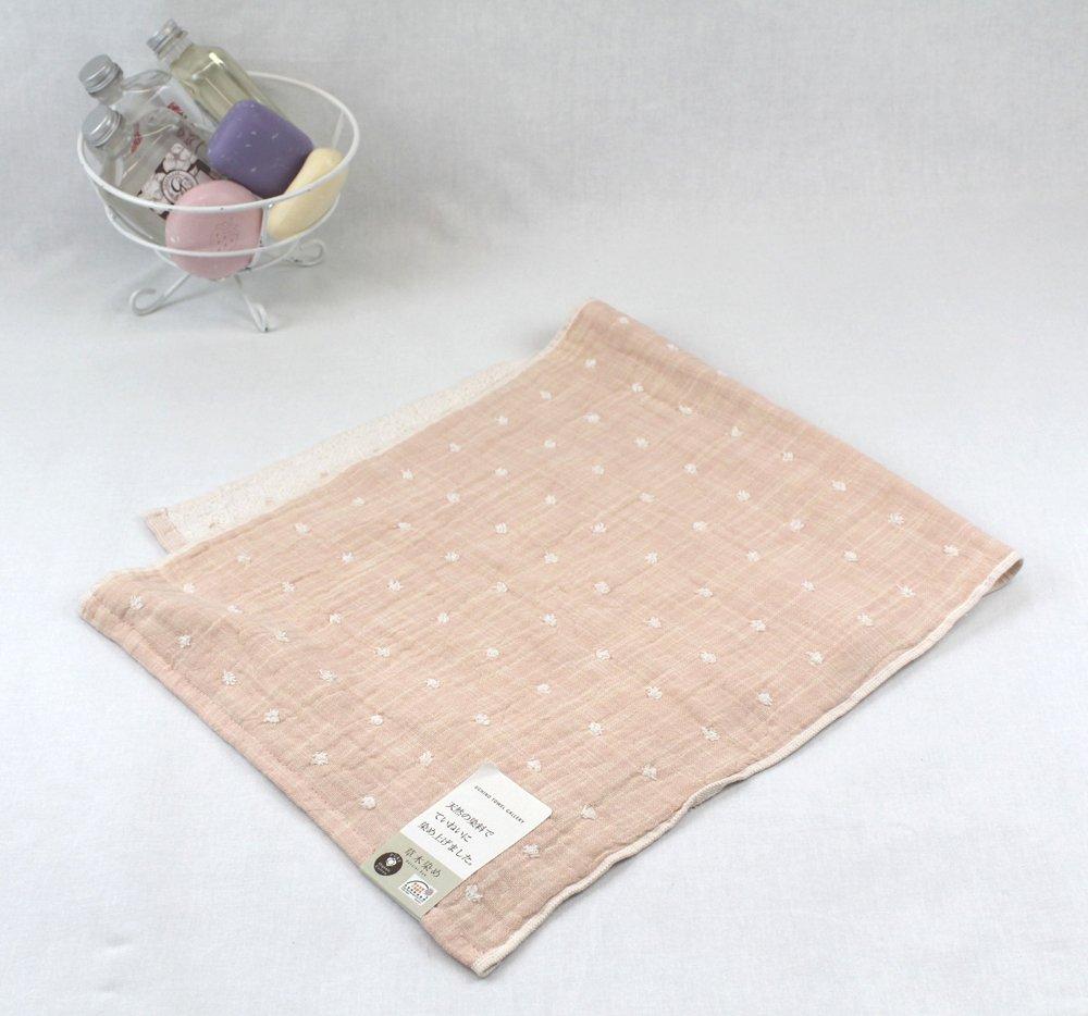 UCHINO Face Organic 34 x 80 9420F018 P Towel, Plant-Dyed Gauze, cm, Pink,