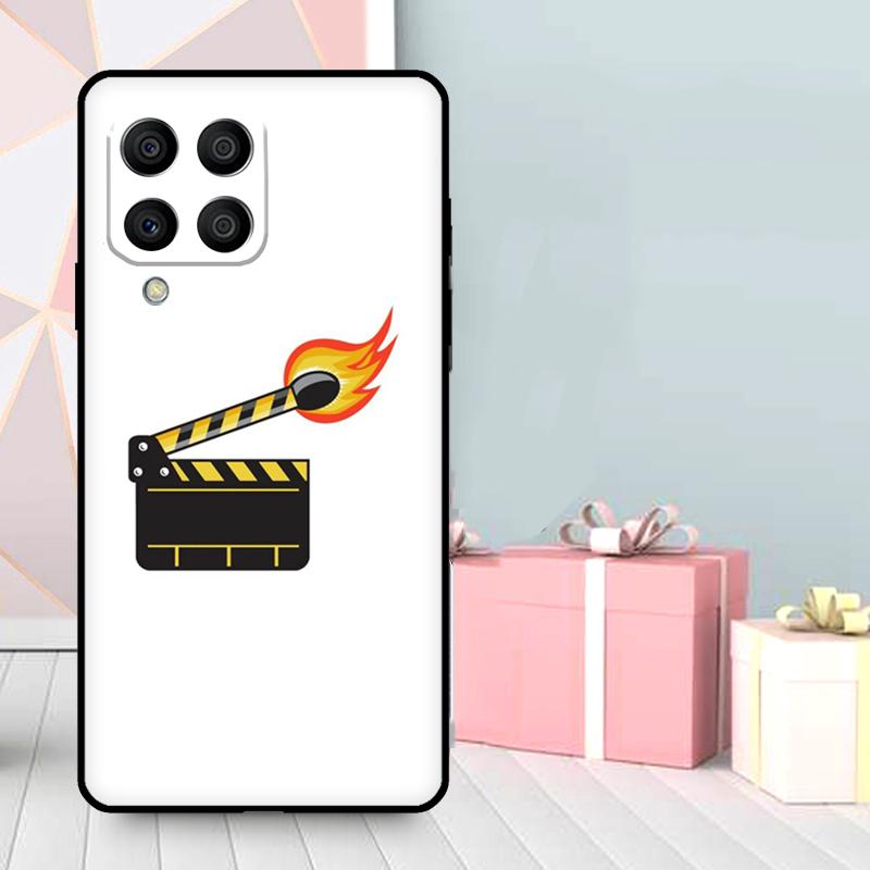 Cute Film Movie maker Clapper board Case For Samsung Galaxy M06 M11 M31 M14 M34 M54 M12 M32 M52 M15 M13 M16 M36 M56 M53 M35 M55