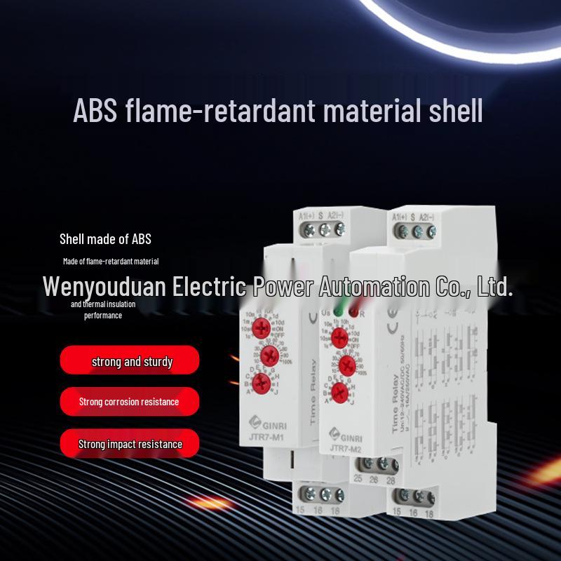 JTR7-M1 Multifunktions-Zeitrelais: 12-240V AC/DC Stromauslöser, Verzögerter Ein/Aus-Controller