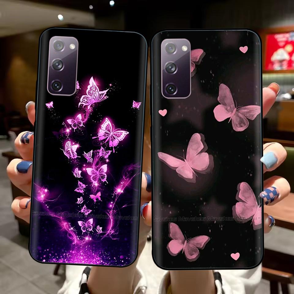 Phone Case For Samsung Galaxy S20 FE Case Soft TPU Painted Silicone Back Cover For Samsung S20 Ultra S20+ Cases s 20 Shell Cover