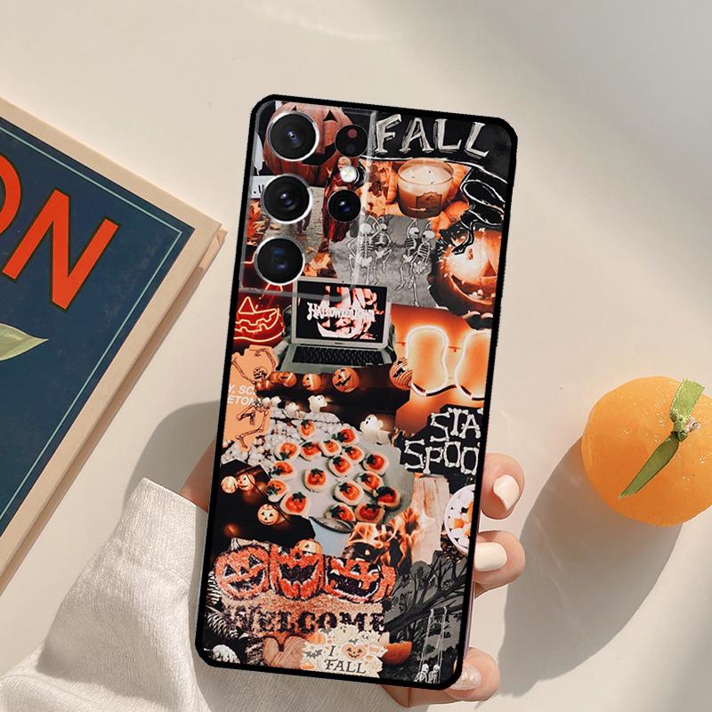 Halloween Aesthetic Phone Case For Samsung Galaxy S24 S25 S26 Ultra S20 S21 S22 S23 Plus S10 S25 FE Back Cover