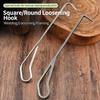 1pc Heavy-Duty Stainless Steel Round Soil Loosener Toolwith Tip Loosening Hook For Bonsai Weeding Repotting Planting