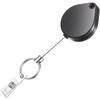 Retractable Keychain, IDs Badge Reel Retractable Badge Holder Steel Cord Keyring