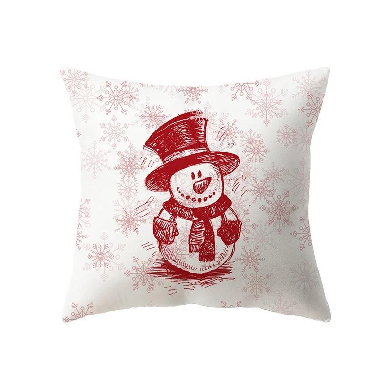 

Наволочки с рождественской тематикой Аксессуары для автомобиля Офис Санта-Клаус Гостиная Диван Домашние наволочки 40x40cm