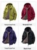 High-Quality Men's Hooded Workwear Jacket - Unisex Solid Color, Plus Velvet for Autumn & Winter