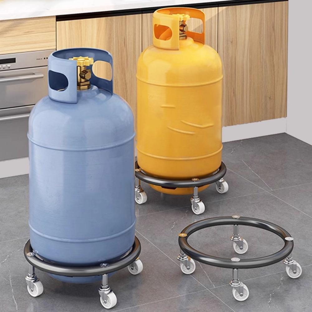 Propane Tank Dolly Stainless Steel Cart Anti-Slip Stabilization