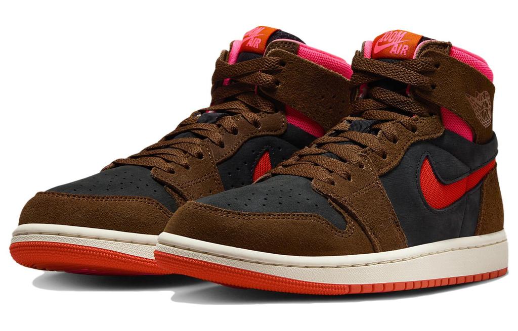 Jordan 1 High Zoom Air CMFT 2 Cacao Wow Picante Red Damskie DV1305-206