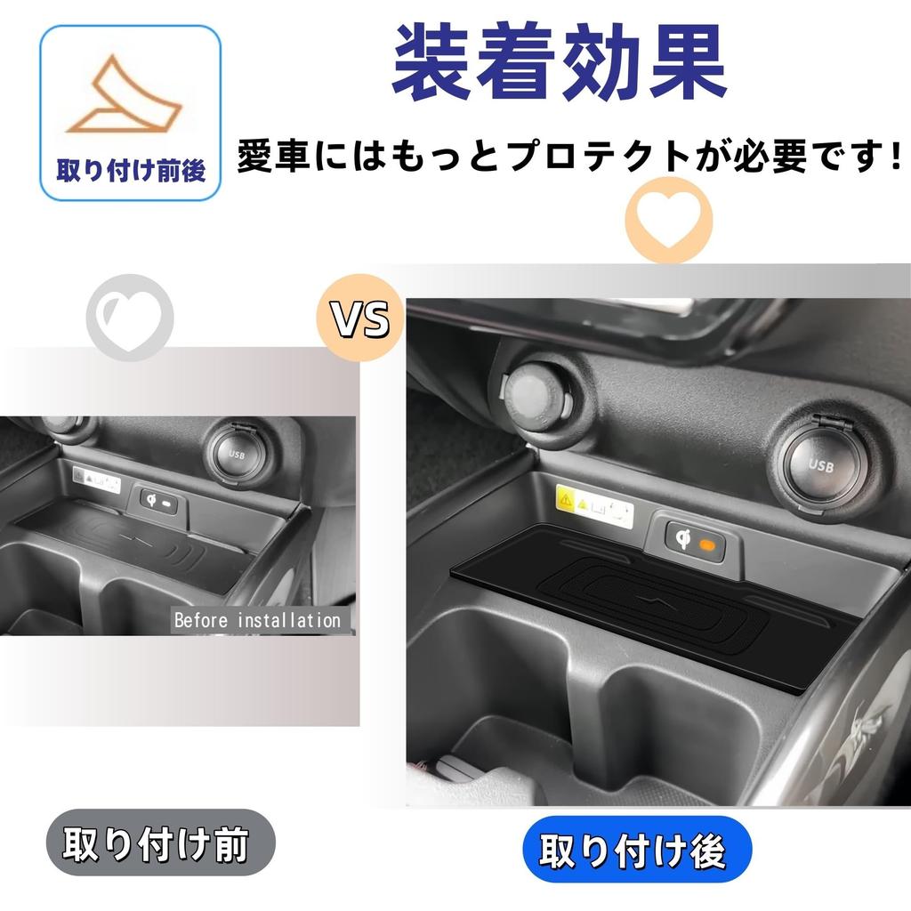 Glealcco Compatible with Fronx, Custom Parts, Console Wireless Charging Protection Pad, Smart Phone Anti-Slip, WD-type and WE-Series Car Accessories