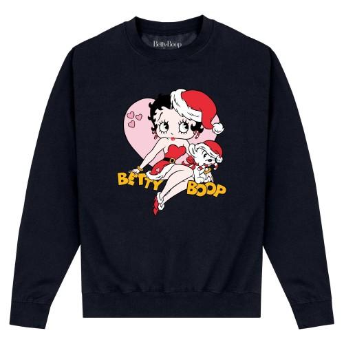 Betty Boop Unisex Adult Heart Sweatshirt