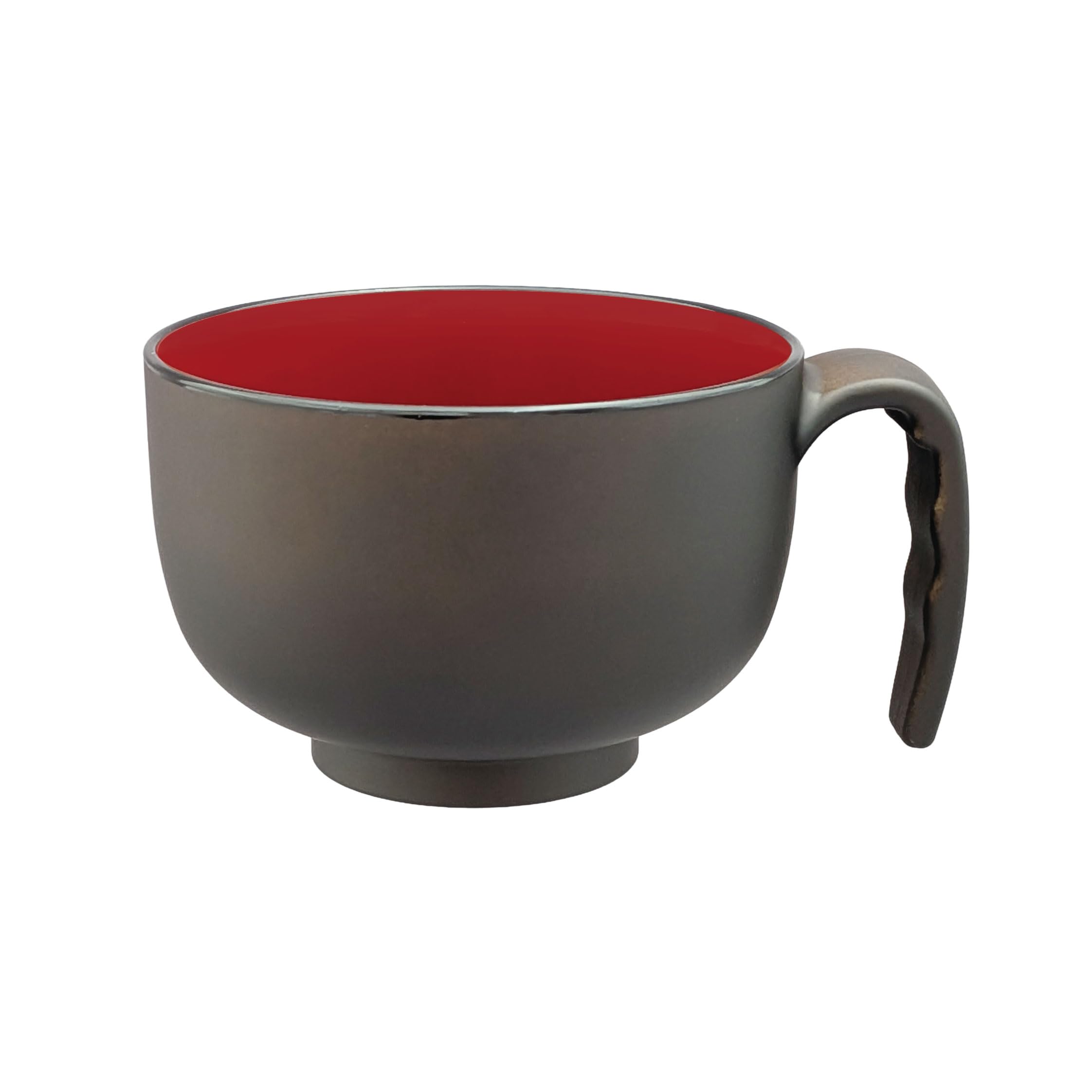 soup bowl with wood grain 71687 Microwave-safe handle, 380ml, finish,