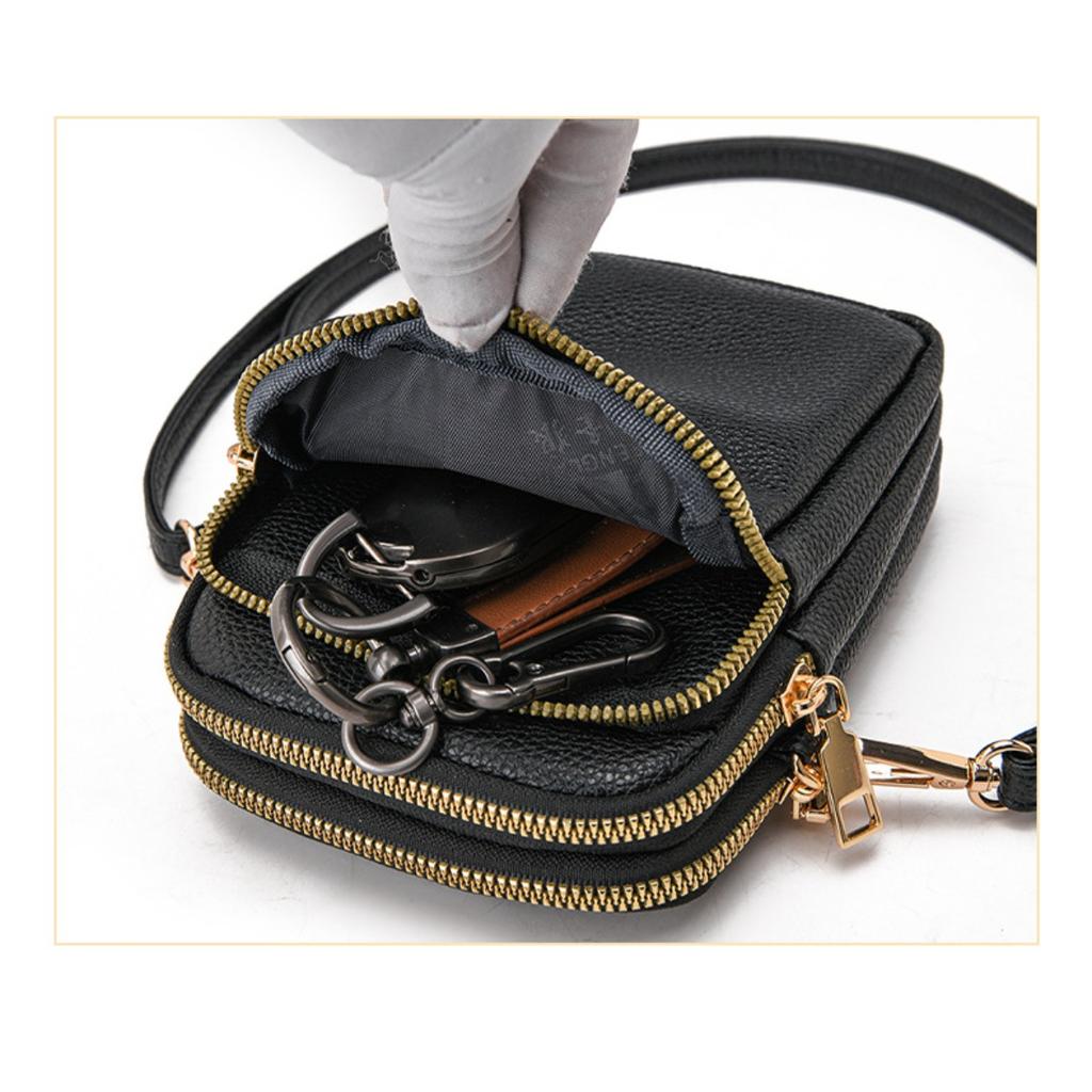 Soft Leather, Mobile Wallet, Women's Phone Bag, Shoulder Bag, Crossbody Bag
