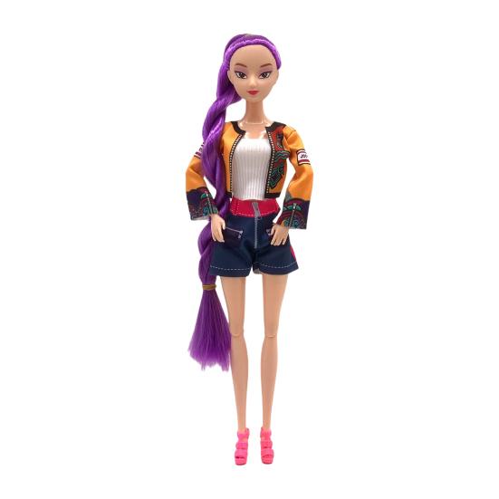 Vinyl Hunters Girl Figurine Anime Movie Girl Idol Action Figure with Movable Joints Collectible Pretend Play Toy Gift for Girls