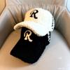 Thick Lamb Plush Cap Warm Rebound Cap High Quality Baseball Cap  Unisex