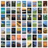 60 New Beautiful Landscape Stickers Personalized Creative DIY Decorative Skateboard Water Cup Waterproof Stickers