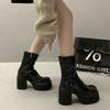 Fashion Woman Short Shoes Bright Upper Leather Ankle Boots for Women Zip High Quality Footwear Large Size Warm New In Pu Autumn Booties