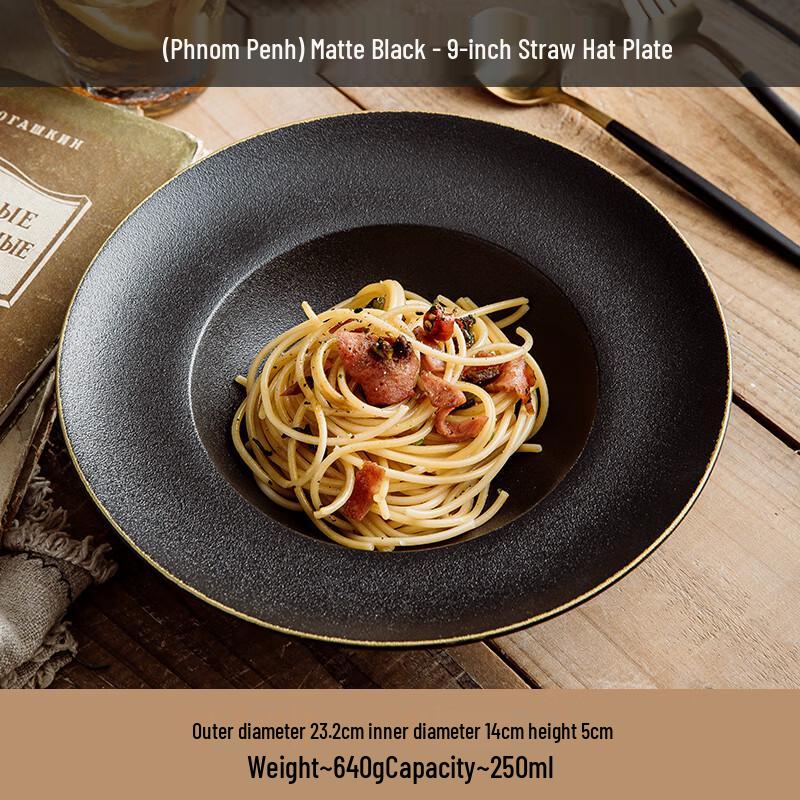 

European Style Frosted Ceramic Deep Plate