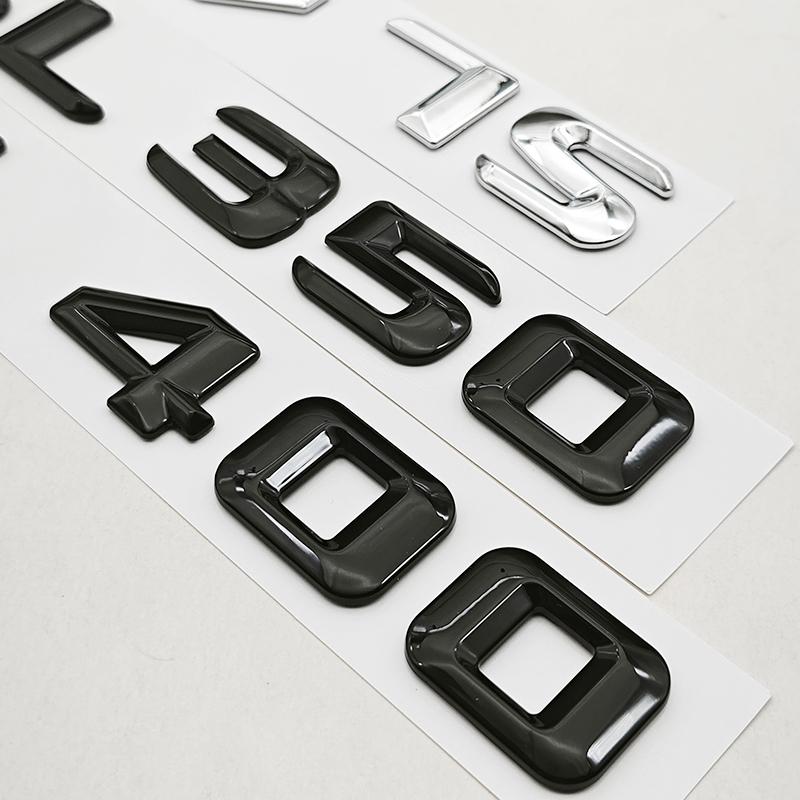 3D ABS Car Letters Badge Sticker Rear Trunk Logo SL350 SL400 SL500 Emblem For Mercedes Benz SL350 SL400 SL500 R230 R231 R129 ON4