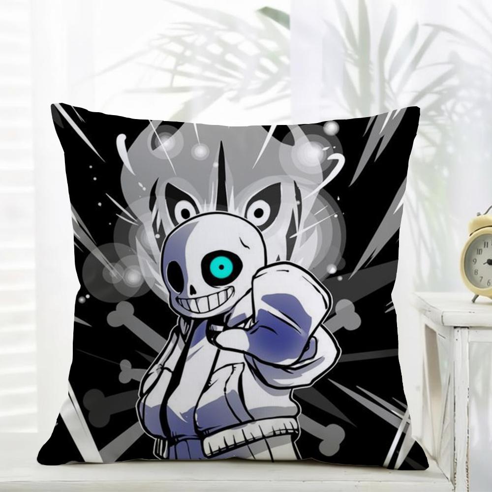 Spiel UUndertale Kissenbezug Täglich Waschbar Leinen Kissenhülle Weich für Sofa Bett Wohnzimmer Dekoration