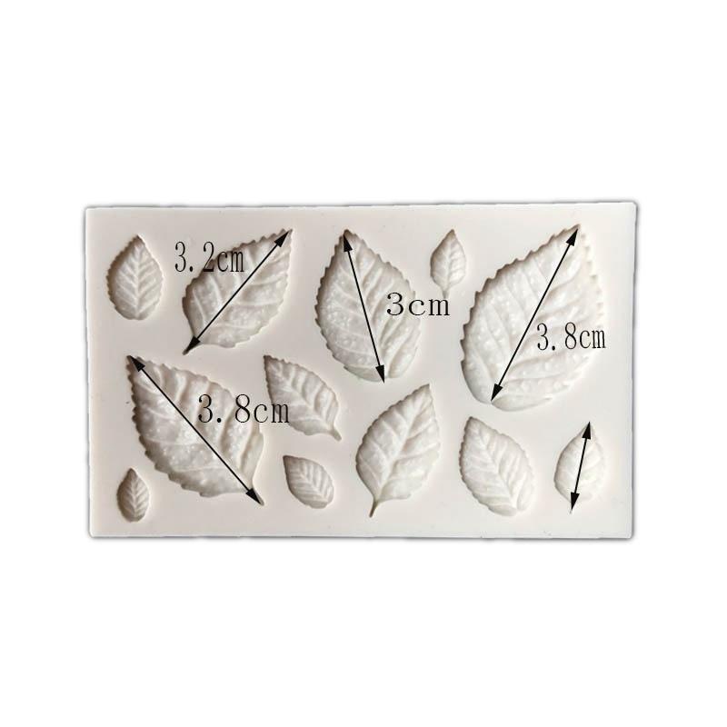 Silicone Leaf Mold Fondant Cake Decorating Tools for Chocolate, Candy, Resin, Clay, DIY Craft Making