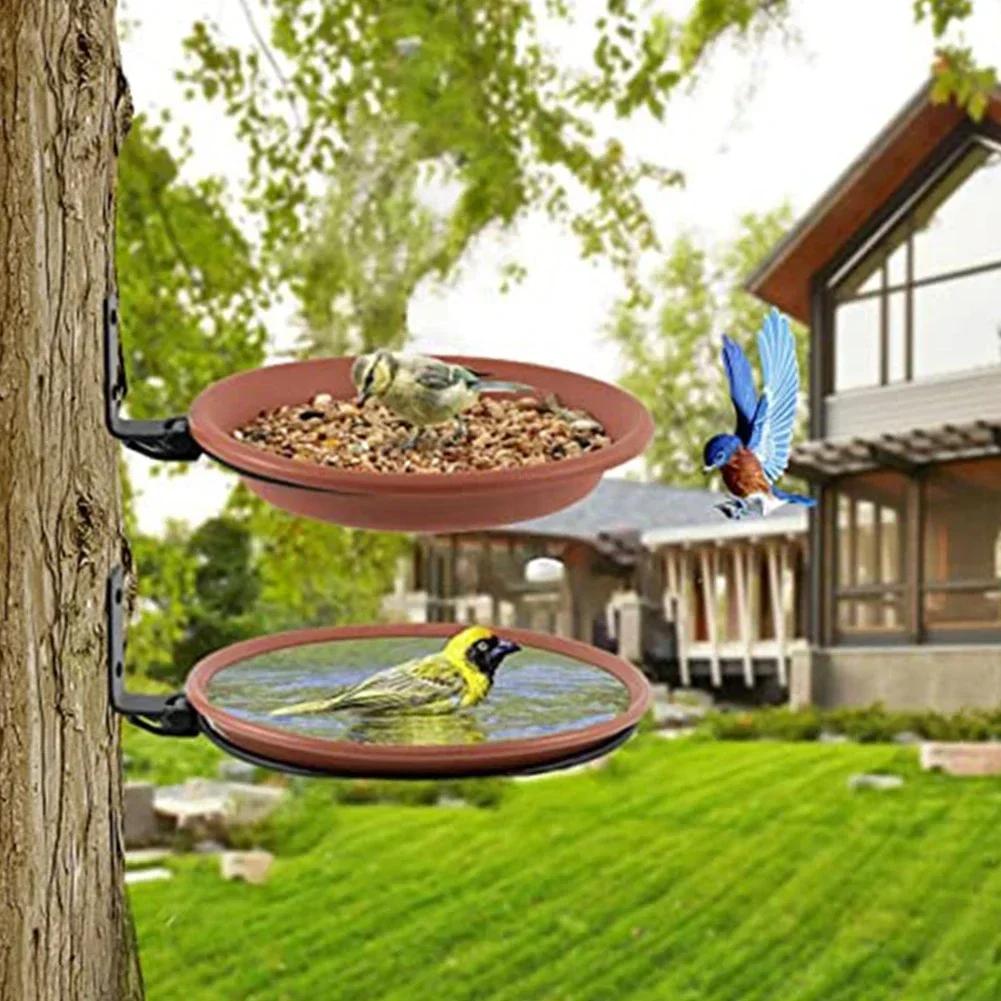 Outdoor Bird Feeder Bird Feeder Tray Garden Birdwatching Robust Bird Feeder Set Bird Feeder Plastic Construction