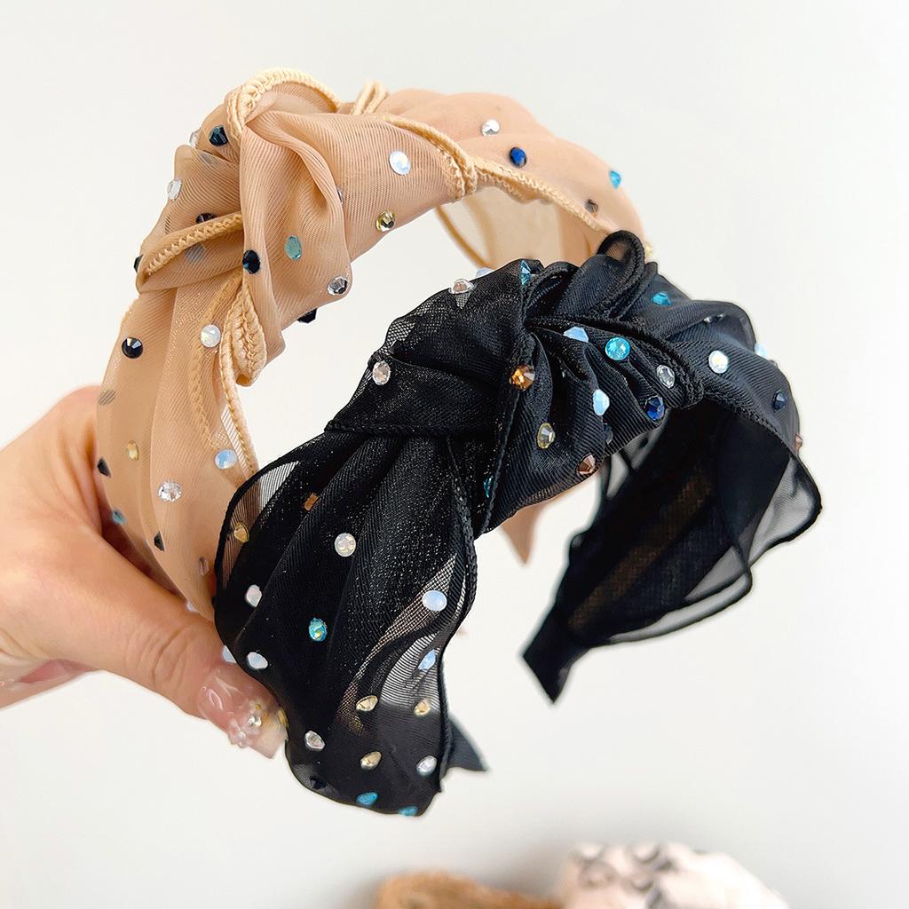 Summer Colorflu Mesh Sequin Knot Hairband Headband Adult Hair Accessories Hair Jewley