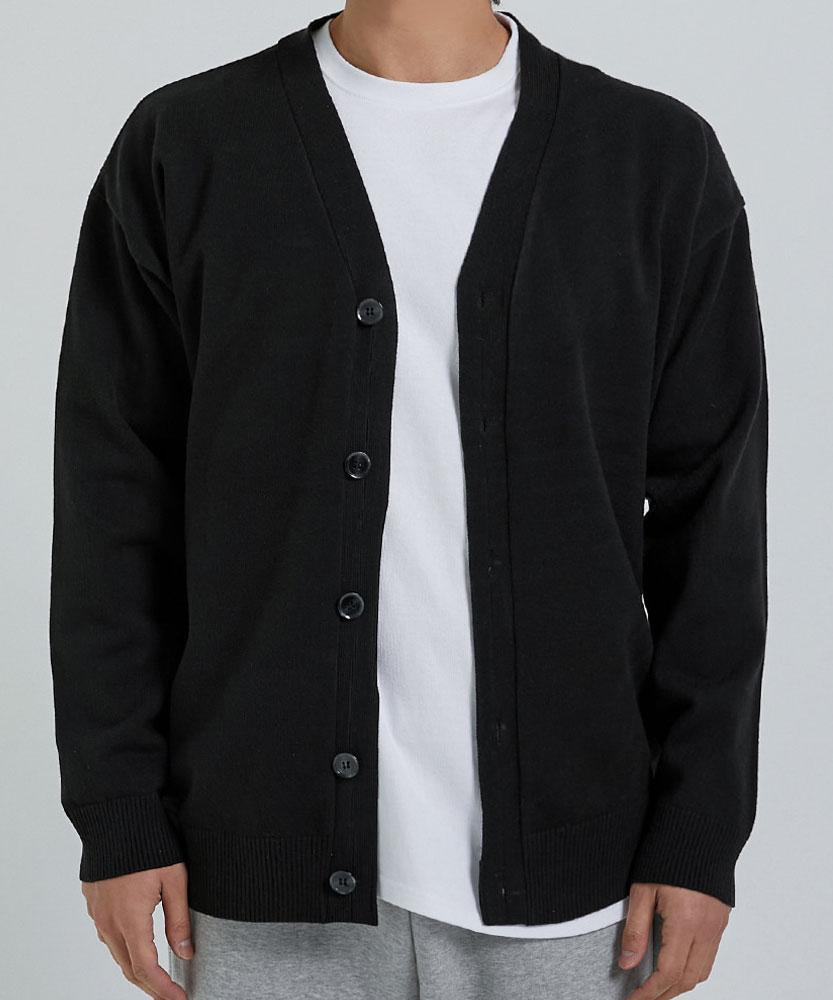 Bymono [Plus Sizes M-4Xl] Mono Machine Washable V-Neck Knit Cardigan