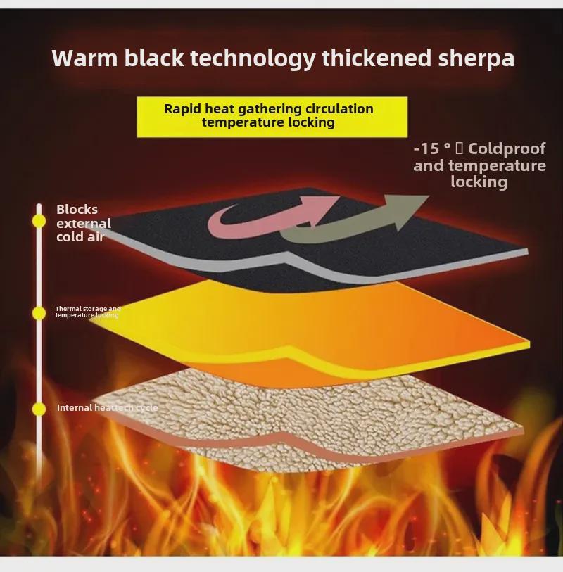 Men's Warm Plus-Size Sweatpants: Autumn/Winter Velvet-Enhanced, Thickened Sports Style