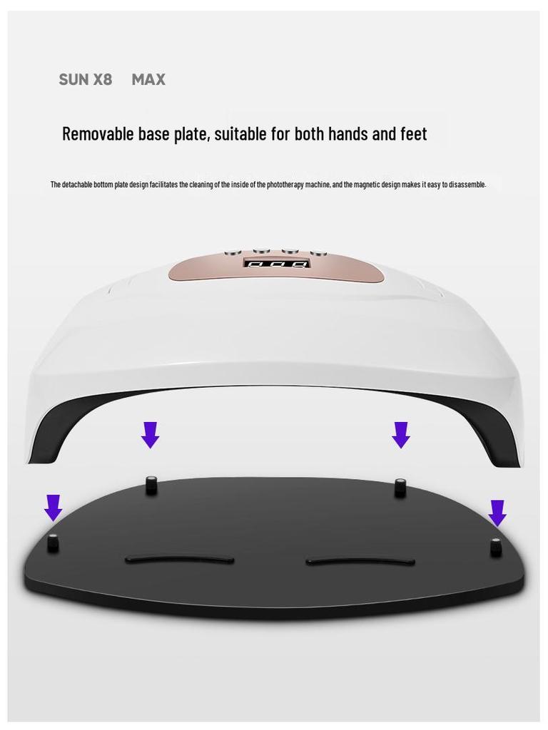 X8 MAX High-Power Smart Phototherapy Nail Lamp for Nail Art Drying