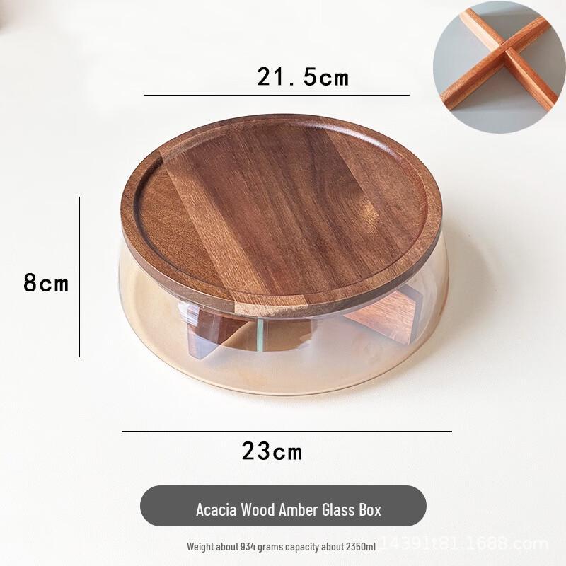 Sealed Wooden Snack & Dried Fruit Tray with Lid