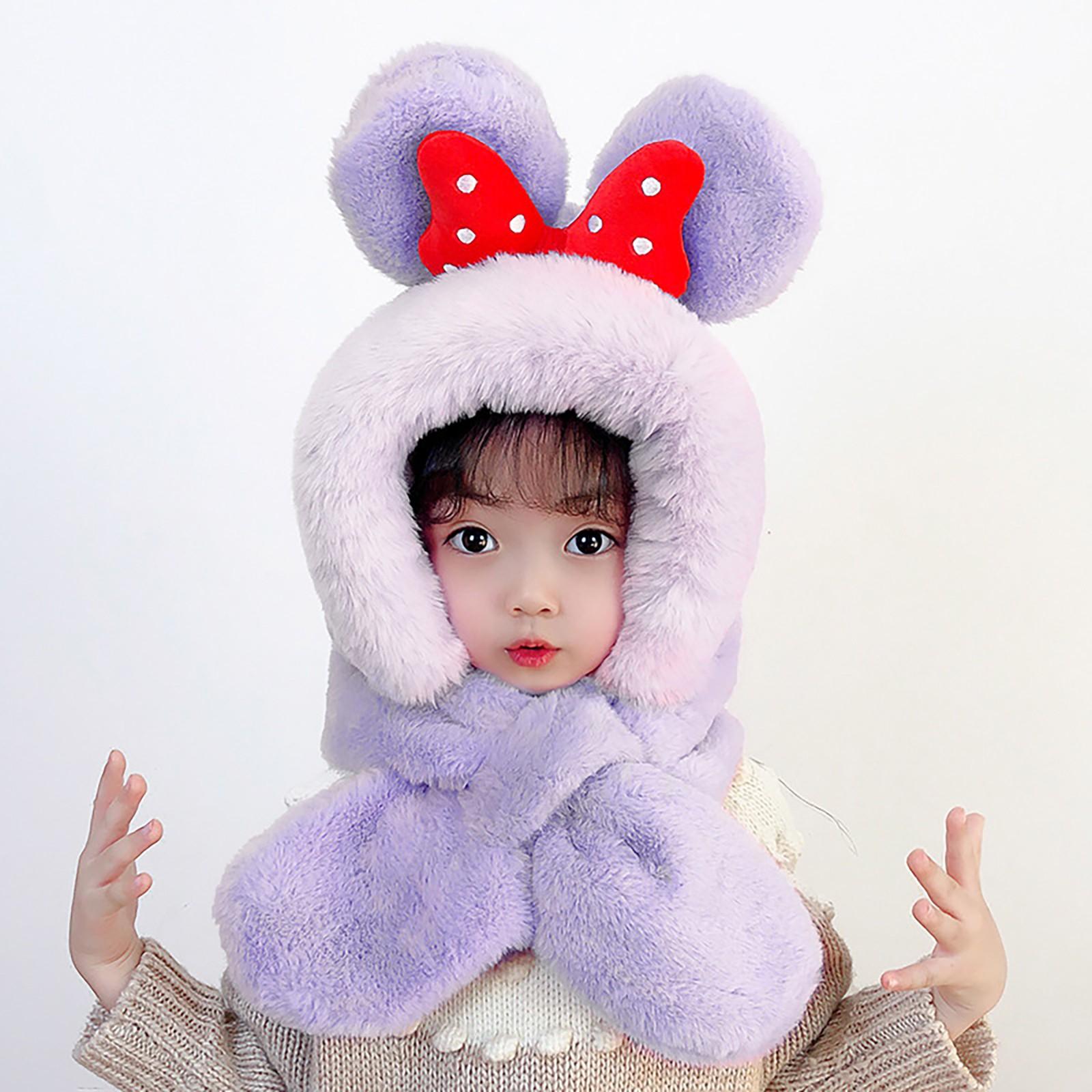 Детская плюшевая шапка — фото 8