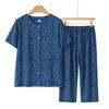 Elderly Women's Loose Summer Two-Piece Set
