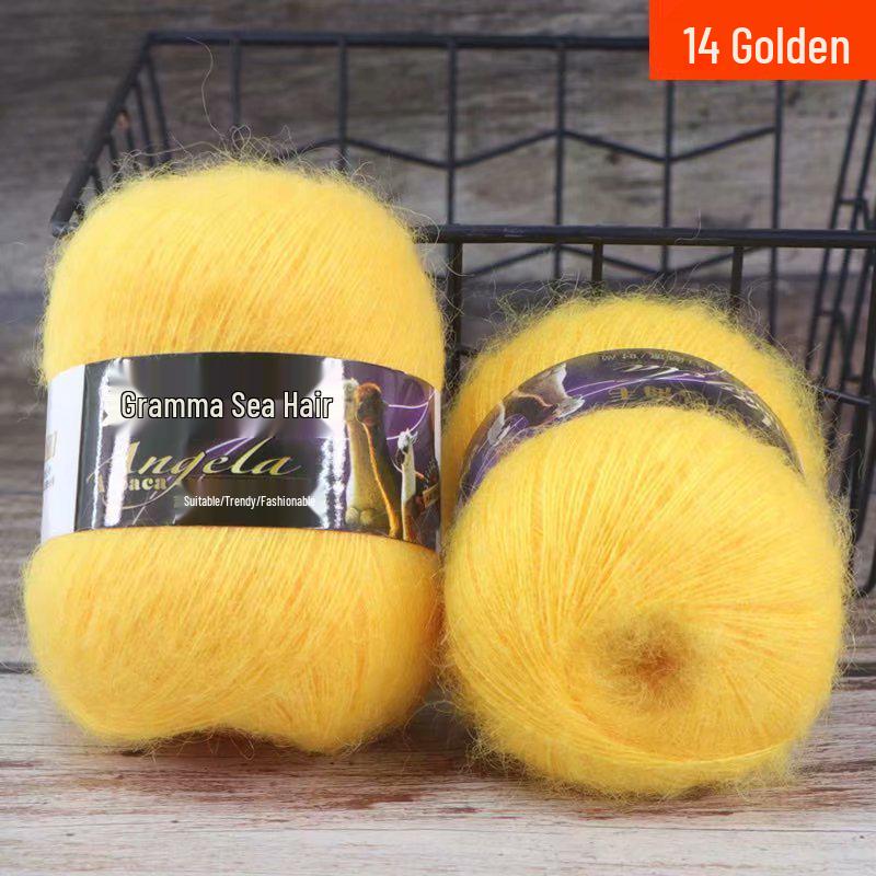 Angola Fine Mohair Yarn for Hand Knitting - Medium Fine Wool Yarn