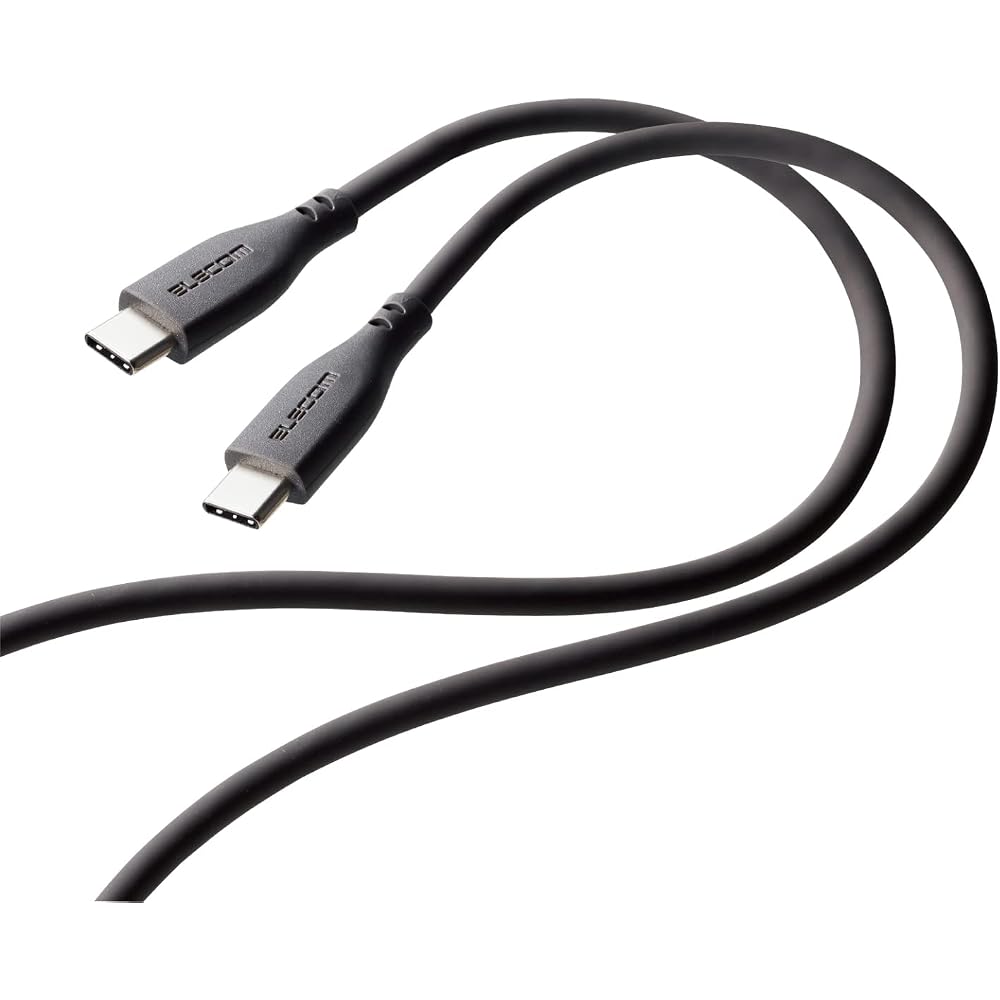 ELECOM (ELECOM) Type-C to Type-C Cable (USB PD Compatible) Maximum 60W Output Silicone Material “...