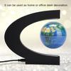 3in C Shape Magnetic Levitation Floating Globe World Map Ornament with LED Light for Home Office