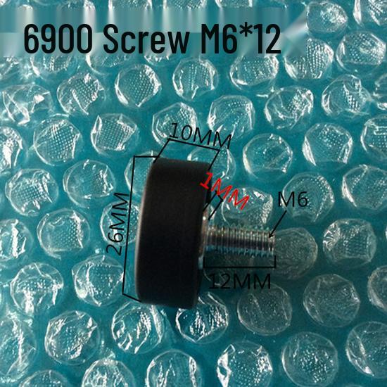 626 Rubber-Coated Nylon Roller with Shaft, 608 Bearing Pulley Wheel Guide